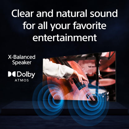 Sony 55-Inch 4K Ultra HD BRAVIA 3 LED Smart TV with Google TV, LED Flat Screen, Dolby Vision HDR, Google TV, Exclusive PS5 Features, (K-55S30)