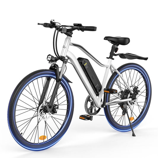 HopCycle Adult Electric Bike, 500W Motor E Bike with 20MPH Speed, 55 Miles Long Range, 374Wh Removable Battery, 26 Inch Tires, Mountain & Commuting Electric Bicycle with Suspension