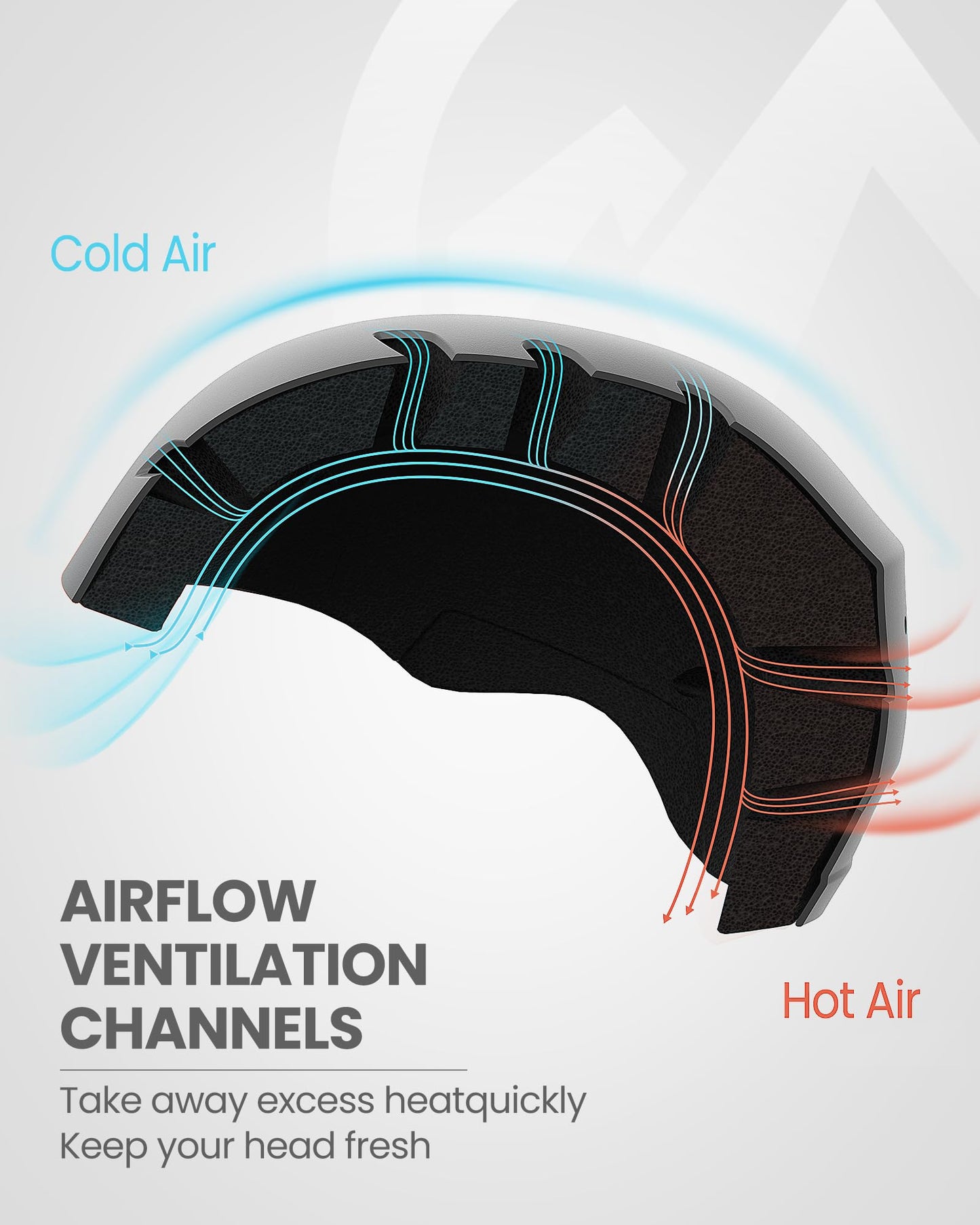 OutdoorMaster Kelvin Ski Helmet - Snowboard Helmet for Men, Women & Youth (Gray,M)