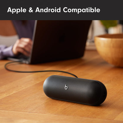 Beats Pill - Portable Bluetooth Speaker - Up to 24H Battery Life, Water Resistant, Bluetooth, Apple & Android Compatible, Seriously Loud Sound for Home, Outdoor and Travel - Matte Black