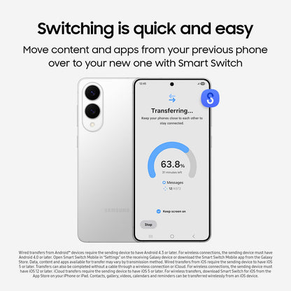 SAMSUNG Galaxy S25 Edge Phone, 256 GB AI Smartphone, Unlocked Android, Night Video, Fast Processor, ProScaler Display, All-Day Battery, 2025, US 1 Yr Manufacturer Warranty, Titanium Icyblue