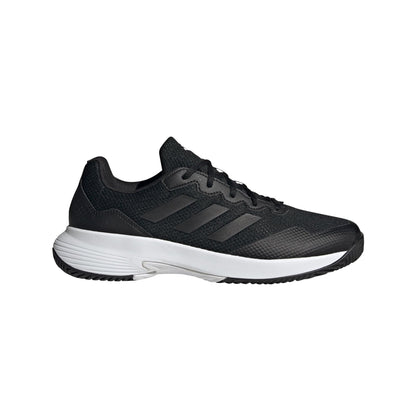 adidas Men's Gamecourt 2.0 Tennis Sneaker, Black/Black/Grey, 10.5