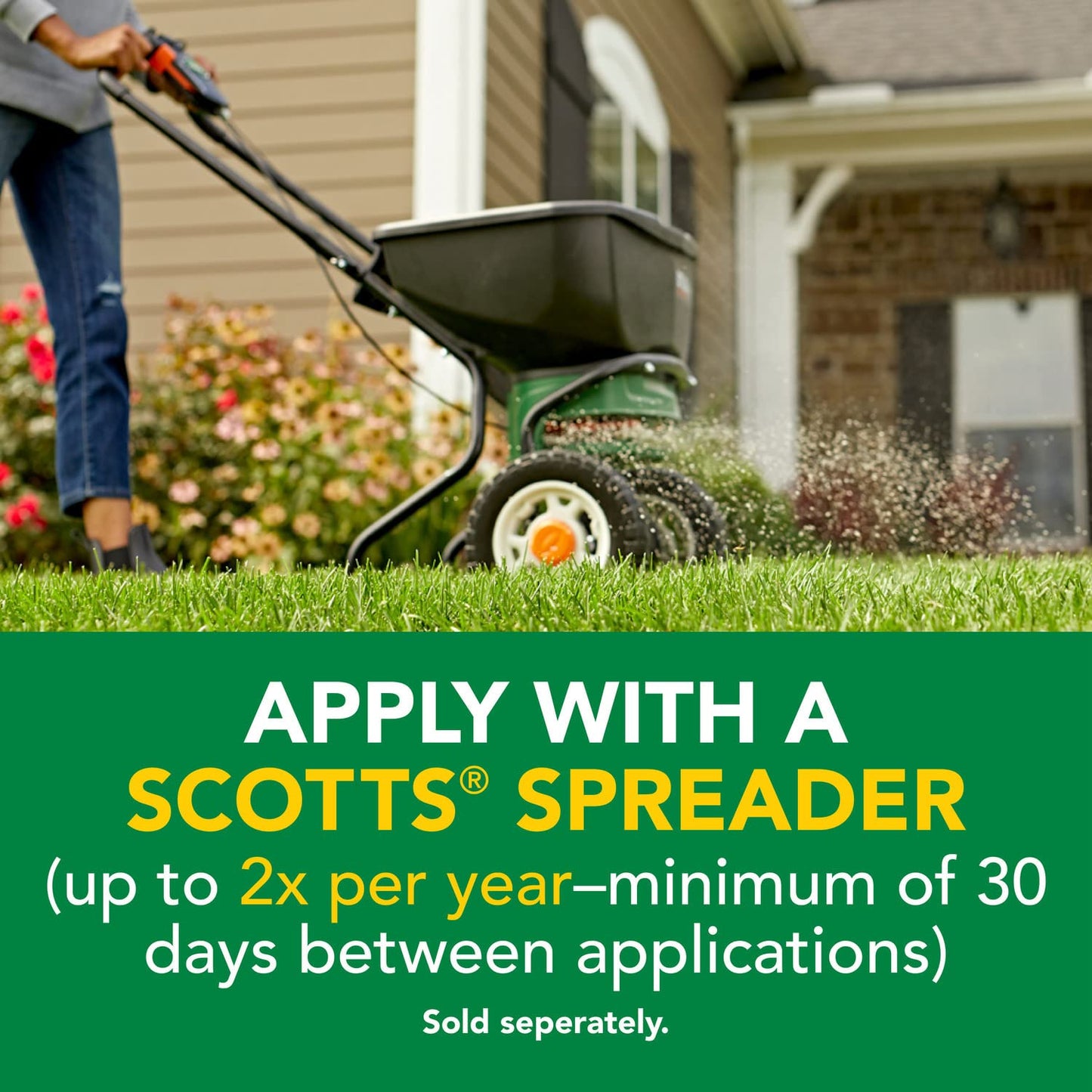 Scotts Turf Builder Weed & Feed3, Weed Killer Plus Lawn Fertilizer, Controls Dandelion and Clover, 15,000 sq. ft., 42.87 lbs.