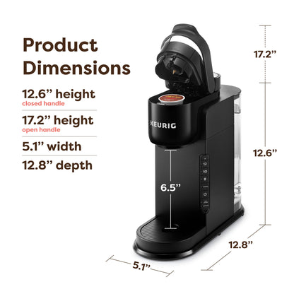 Keurig K-Express Single Serve Coffee Maker – Strong Brew Option, 42oz Reservoir, Sleek Design for Holiday Hosting & Gifting, Black