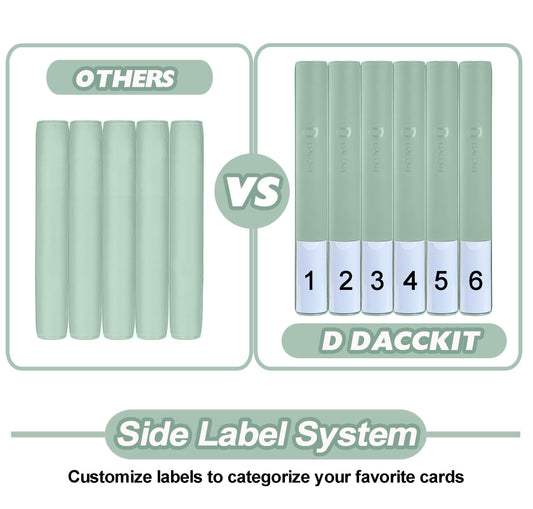 Premium Card Binder 16 Pocket - Fits 1600 Cards，4X4 Ringless Card Album with Sleeves for Trading Cards & Sports Cards（Model C，Asakusa Green）
