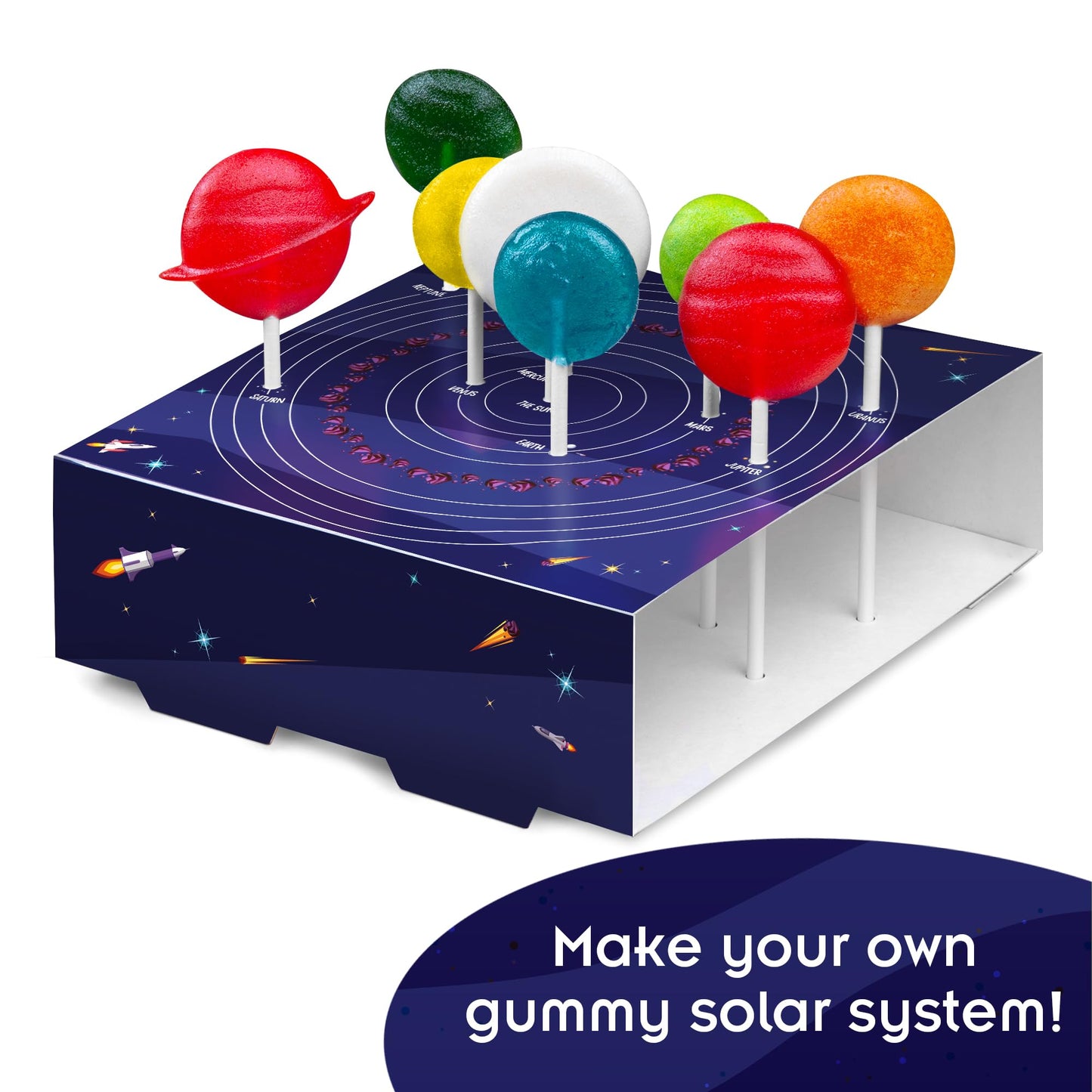 Thames & Kosmos Space Gummy Candy Lab | Tasty Labs STEM Experiment Kit, Make Space-Themed Gummy Pops & Candies, Explore Chemistry in Cooking, Safe to Eat, Made in USA, Food Ingredients Included
