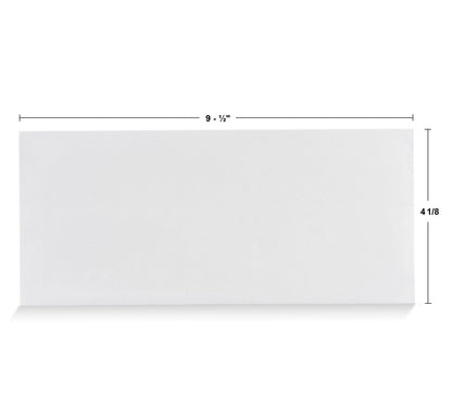 Aimoh #10 Security Self Seal Envelopes – 100 Qty |No Window, EnveGuard, 4⅛ x 9½", White, 24 LB, 100 Count (34100)