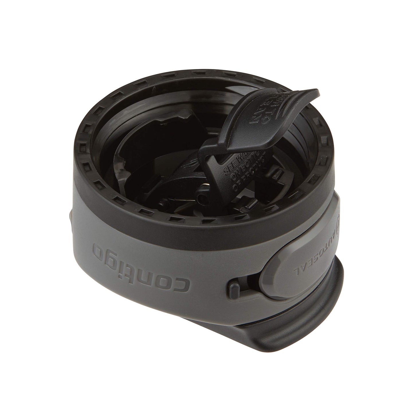 Contigo Cortland Chill 2.0 Vacuum-Insulated Stainless Steel Water Bottle Spill-Proof Sip Technology Interchangeable Lid 24oz Steel/Licorice Perfect for Fitness Travel Everyday Use