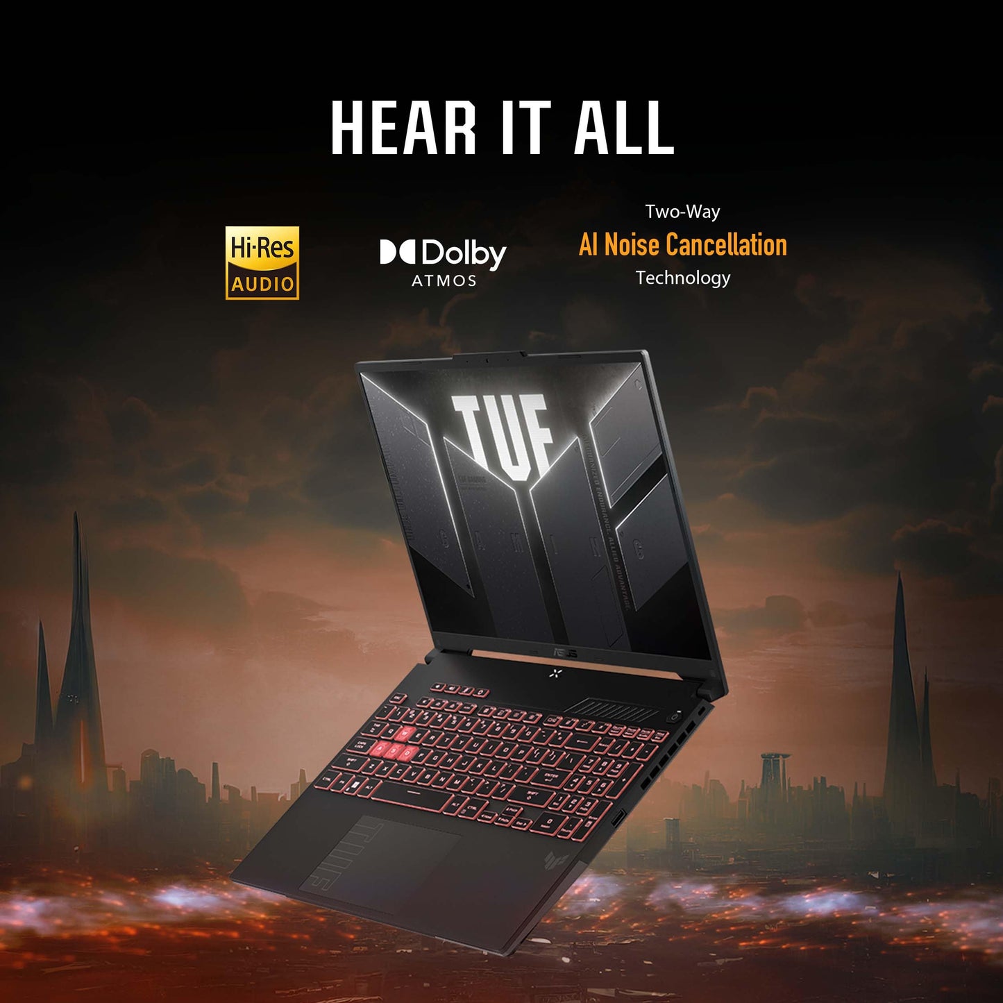 ASUS TUF Gaming A16 (2024) Gaming Laptop, 16” QHD+ 165Hz 16:10 Display, AMD Ryzen™ 9 7940HX, NVIDIA® GeForce RTX™ 4070, 16GB DDR5, 1TB PCIe Gen4 SSD, Wi-Fi 6, Windows 11, FA607PI-AS94