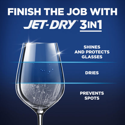 Finish Jet-Dry Dishwasher Rinse Aid, Compatible with Dishwasher Detergent, Prevents Spots & Residues, Dries, Shine & Protects, 32 oz, 315 washes