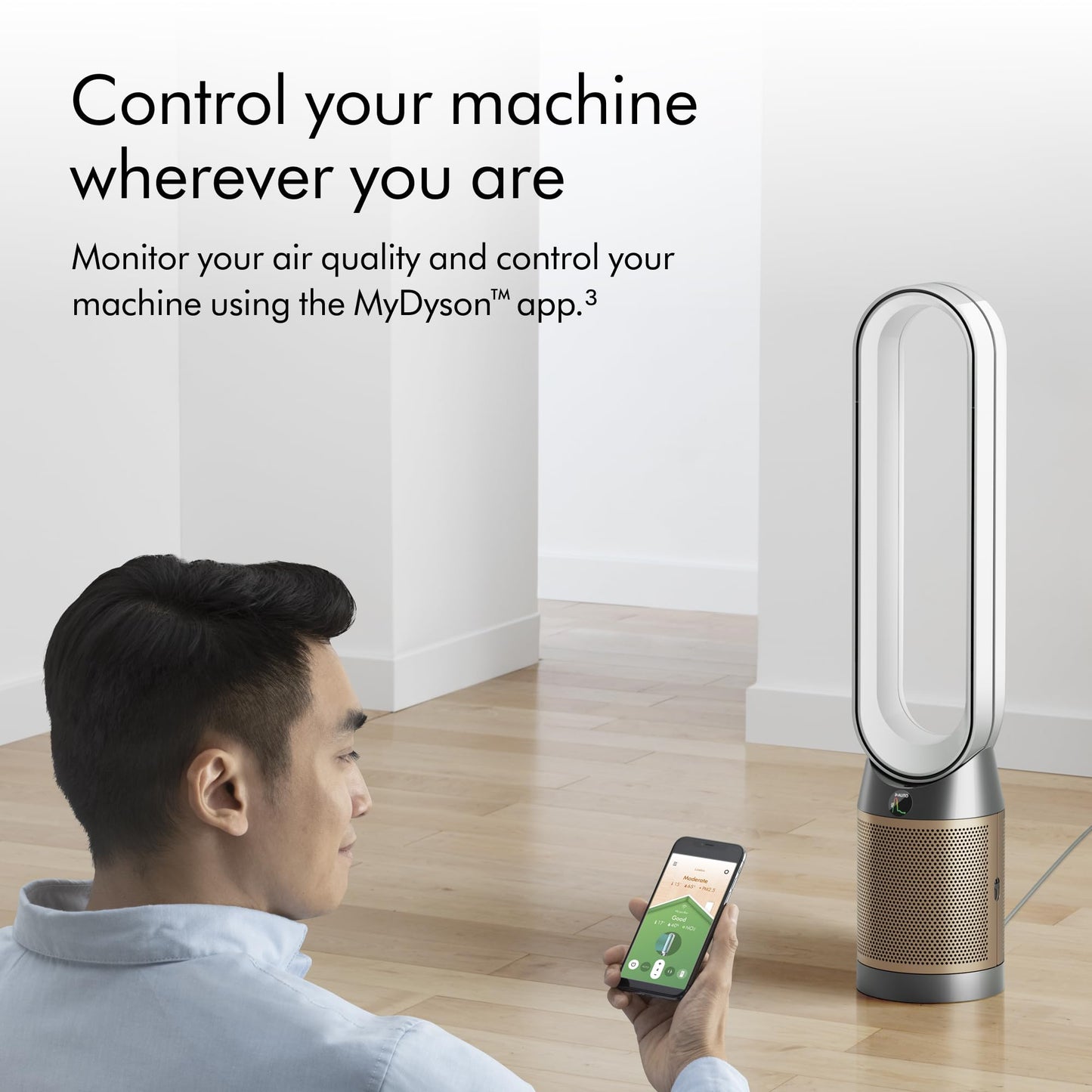 Dyson Purifier Cool Formaldehyde™ TP09 Air Purifier and Fan - White/Gold Large