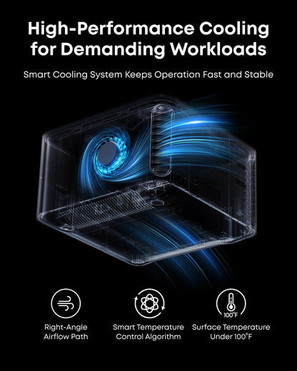 Anker Prime TB5 Docking Station, 14-in-1 Thunderbolt 5 Dock with 120Gbps Max Transfer, Thunderbolt Dock with 140W Max Charging, Cooling System, Ambient Lighting, Up to 8K for TBT 5/4 Laptops