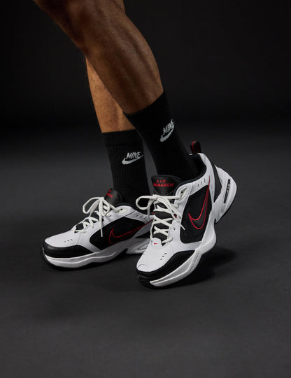 Nike Men's Air Monarch IV Training/Workout Shoes, White/Black, 9