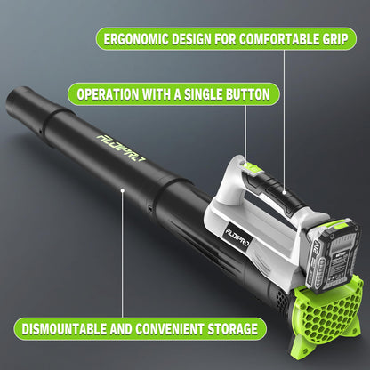 Leaf Blower Cordless with Battery and Fast Charger 21V Lightweight Electric Leaf Blower, Portable Handhold Battery Powered Blowers for Lawn Care, Patio Cleaning, Blowing Leaves and Dust