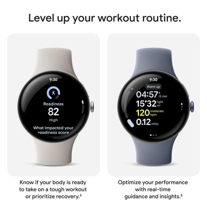 Google Pixel Watch 4 (41mm) - Android Smartwatch - Heart Rate and Sleep Tracking - 30-Hour Battery - Fitness Tracking - Google AI - Matte Black Aluminum Case - Obsidian Active Band - LTE (2025 Model)