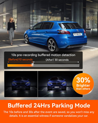 Vantrue N4 Pro 4K 3 Channel Dash Cam, STARVIS 2 IMX678 x PlatePix™ x HDR Night Vision, 4K+1080P+1080P Front Inside and Rear Dash Camera, Voice Control, WiFi, GPS, 24H Parking Mode, Support 512GB Max