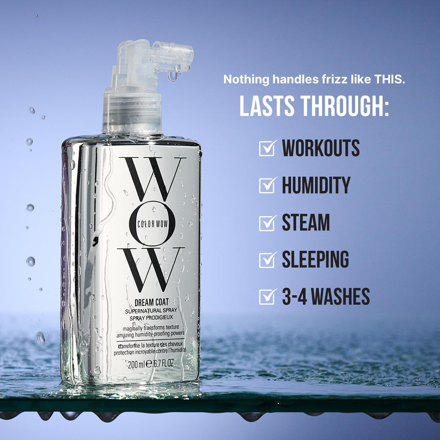 COLOR WOW Dream Coat Supernatural Spray, 6.7 Fl Oz – Keep Your Hair Frizz-Free and Shiny No Matter the Weather with Award-Winning Anti-Humidity Treatment