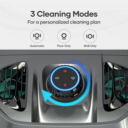 AIPER Cordless Robotic Pool Cleaner, WavePath Navigation, Wall-Climbing, Quad-Motor, 150 mins Runtime for Inground Pools up to 1,600 sq.ft, Seagull Pro ZT6002 (Renewed)
