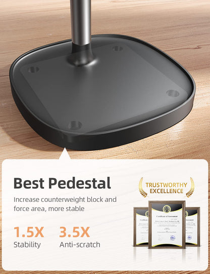 LISEN Cell Phone Stand Adjustable for iPhone Phone Holder for Desk, Office Desk Accessories Computer PC for iPhone Stand Gaming Essentials Fit Otterbox Case Phones Switch Kindle iPad Air Tablet 4-10in