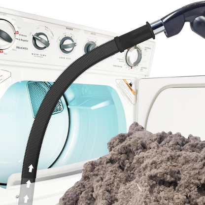 Sealegend Dryer Vent Cleaner Kit Vacuum Hose Attachment Compatible with All Vacuum Cleaner, Quickly Lint Remover Cleaning Supplies, Black