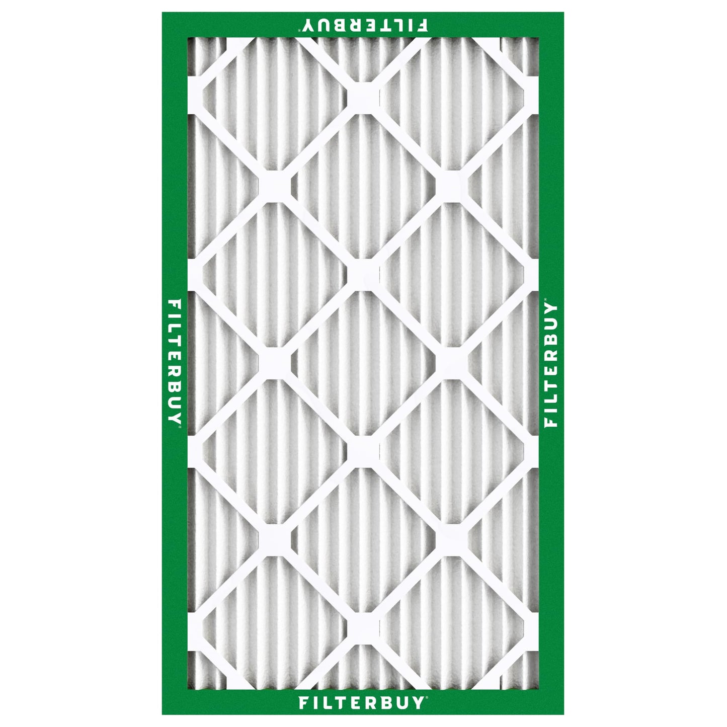 Filterbuy 16x25x1 Air Filter MERV 8 (MPR 700) Dust Defense Replacement (6-Pack), Electrostatic Pleated HVAC AC Furnace Filters, Made in USA (Actual Size: 15.50 x 24.50 x 0.75)