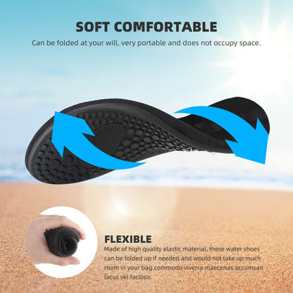 Water Shoes for Women Men Vacation Essentials Travel Accessories Must Haves Beach Fashion Wear Kayak Necessities Trip Boat Fish Item Swim Socks Adult Youth Size 7-8 Women/6-7 Men