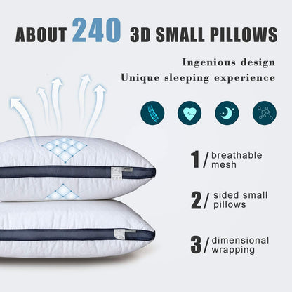 Meoflaw Pillows for Sleeping(2-Pack), Luxury Hotel Pillows King Size Set of 2,Bed Pillows for Side and Back Sleeper (King)