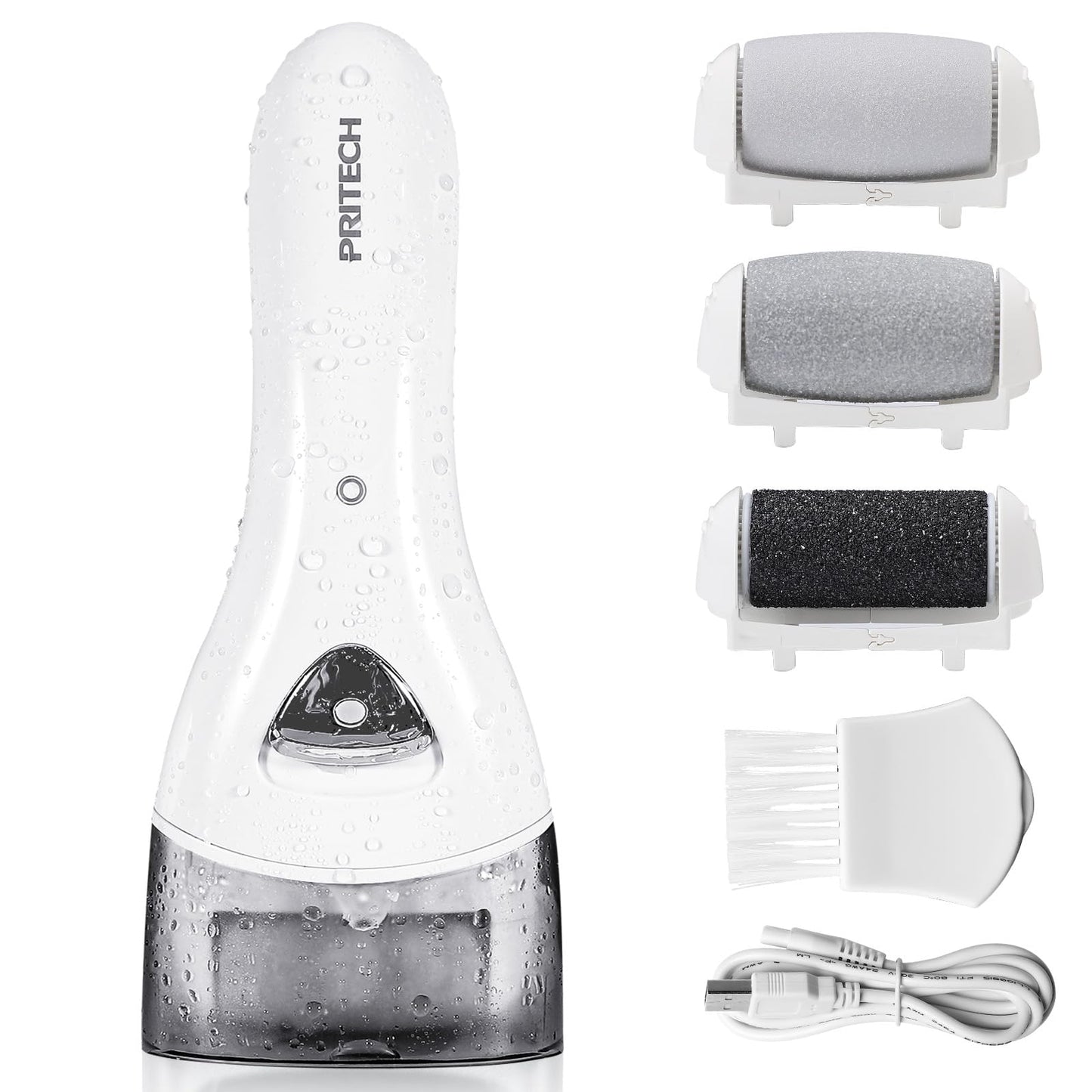Electric Foot Callus Removers Rechargeable, Portable Electronic Foot File Pedicure Tools, Electric Callus Remover Kit, Professional Pedi Feet Care Perfect for Dead, Hard Cracked Dry Skin Ideal Gift