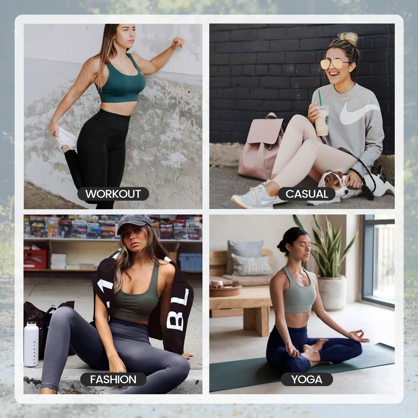 High Waisted Leggings for Women - No See Through Tummy Novelty Workout Yoga Pants with Pockets Reg & Plus Navy Blue