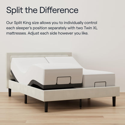 Adjustable Comfort Classic Adjustable Base - Queen - Head & Foot Incline - Wireless Remote with Memory - Easy Set Up - Zero Clearance - Zero Gravity - Durable Frame