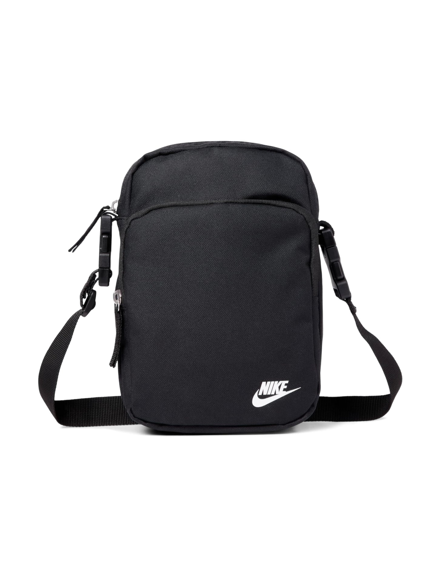 Nike Unisex Heritage Crossbody Bag (4L), Black/Black/White, MISC