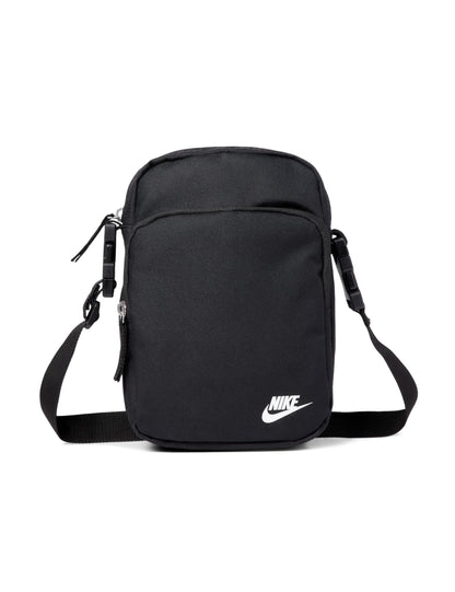 Nike Unisex Heritage Crossbody Bag (4L), Black/Black/White, MISC