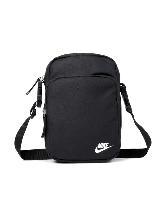 Nike Unisex Heritage Crossbody Bag (4L), Black/Black/White, MISC