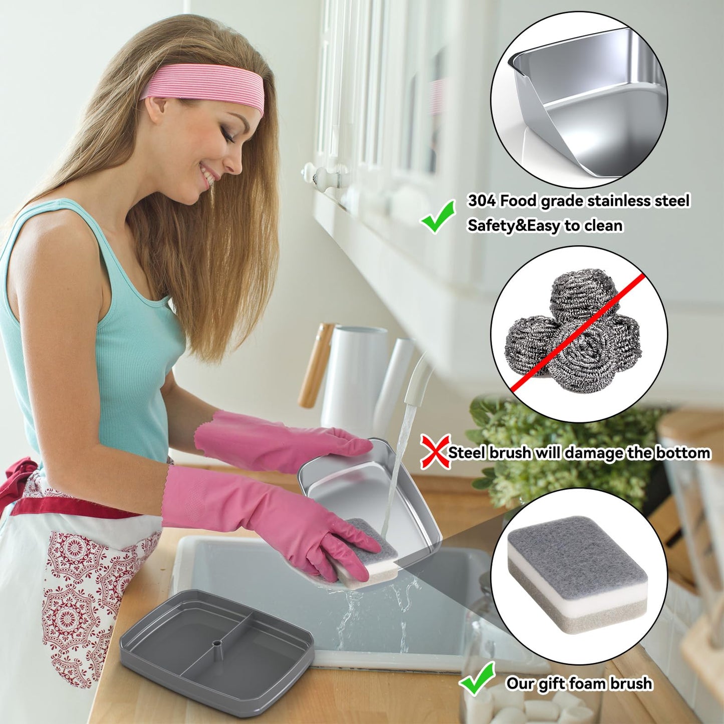 Sitlais Electric Heated Lunch Box for Men - 3 Liters Double Layer Portable Food Warmer for Car Truck 90 W Self Heating Lunch Box for Adults Food Heater for Work Travel Camping lonchera,Dark Grey