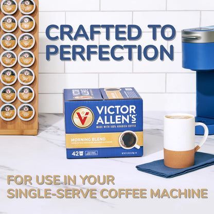 Victor Allen's Coffee Variety Pack (Morning Blend, 100% Colombian, Donut Shop Blend, and French Roast), 96 Count, Single Serve Coffee Pods for Keurig K-Cup Brewers