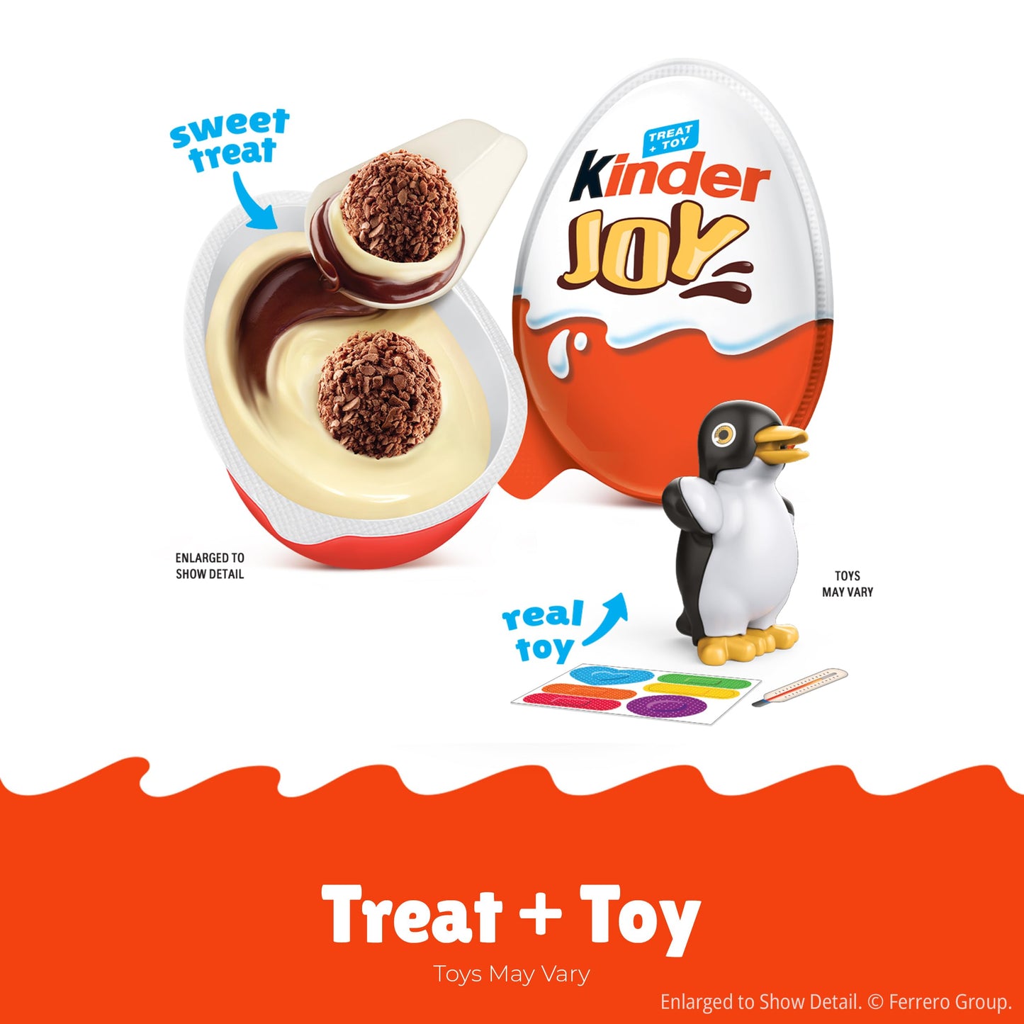 Kinder Joy Eggs, Bulk 15 Count, Treat Plus Toy, Sweet Creams and Chocolatey Wafers, Individually Wrapped, 10.5 oz