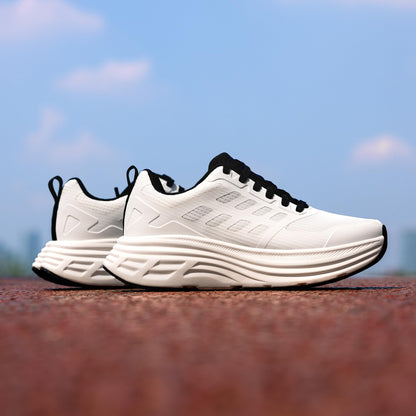 NORTIV 8 Women's Walking Shoes Cushion Running Tennis Shoes ActiveFloat Non-Slip Comfortable Breathable Workout Gym Sports Athletic Fashion Sneakers,Size 8.5,White,SNWS245W