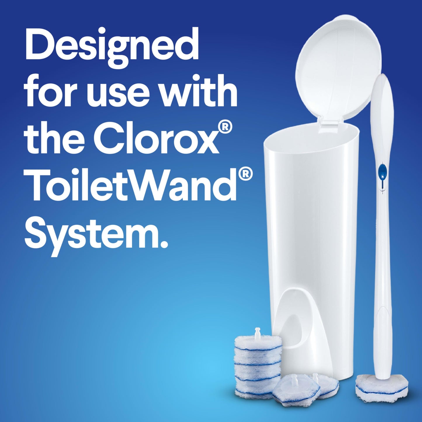 CLOROX ToiletWand Toilet Cleaning Refills, Disinfecting Scrubbing Pads, 30 Count (Pack May Vary)