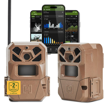 Moultrie Edge 2 Cellular Trail Camera - Auto Connect Nationwide 4G LTE - On Demand 36MP Photo - 1080P Video with HD Audio - 100 Ft Detection Range - Low Glow Flash