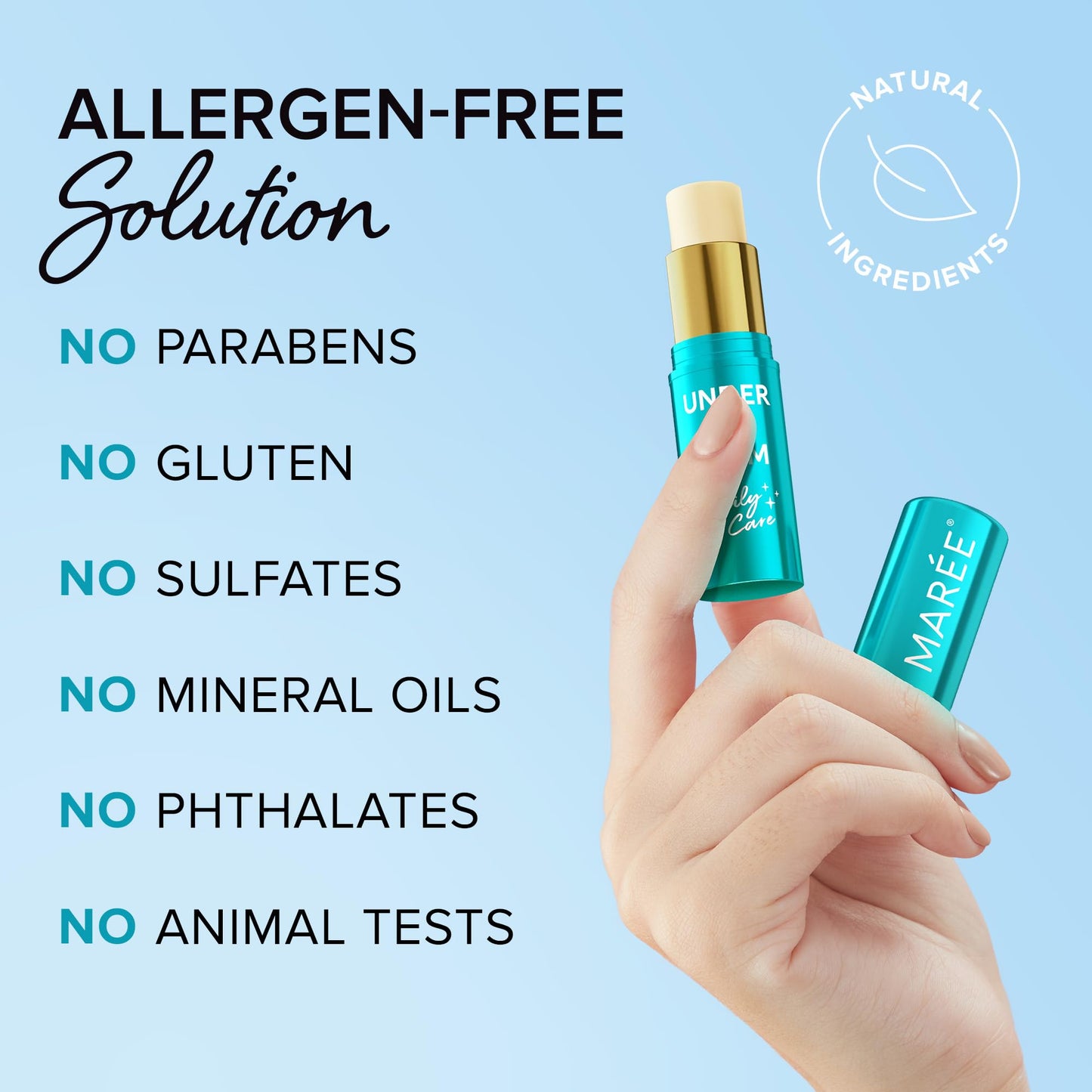 MAREE Under Eye Balm Stick with Retinol & Ceramide Complex - Facial Moisturizer for Dark Circles & Wrinkles - Under Eye Brightener Stick, Anti Wrinkle Hydrating Face Skincare