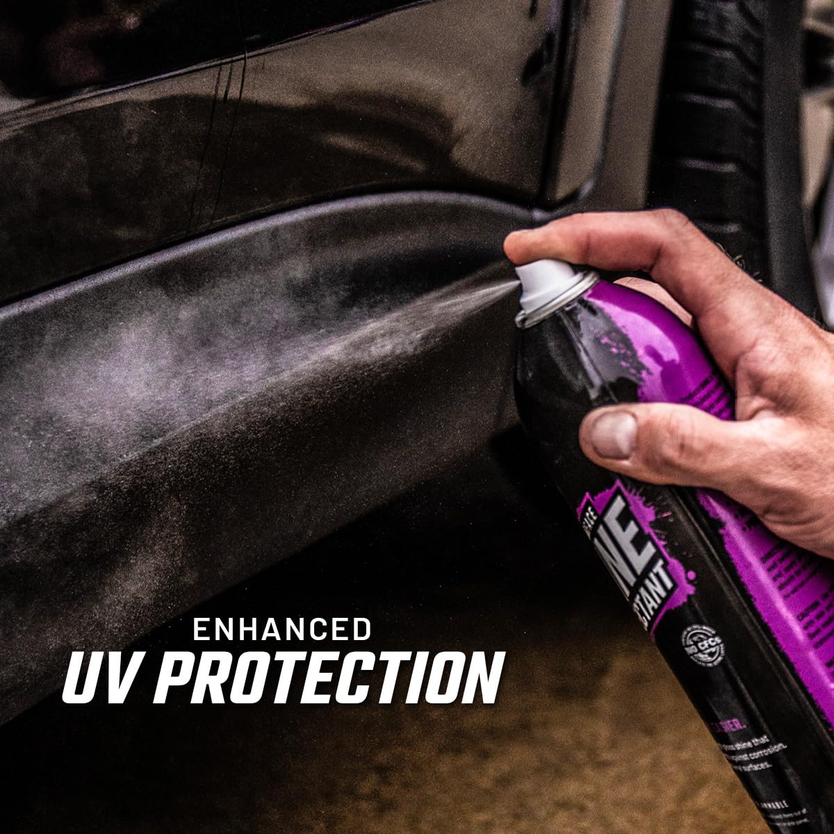 Slick Products Multi-Surface Shine & Protectant Spray, Renew Vinyl, Plastic, Rubber, Trim, Car, Truck, Motorcycle, Dirt Bike – UV Protection, No Drip Formula, 17.35 fl oz (12-Pack)