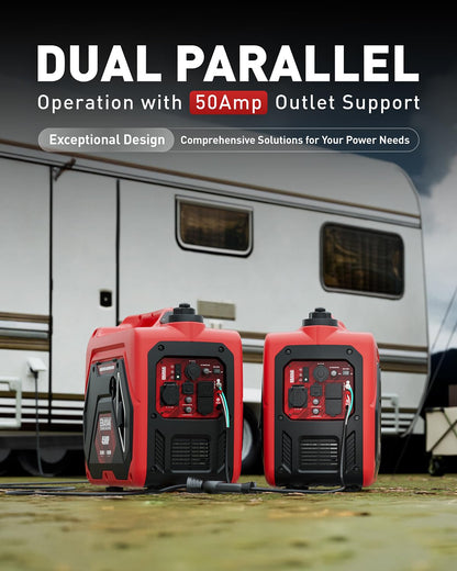 ERAYAK 4500W Portable Inverter Generator for Home Use, Super Quiet Small Generator for Camping Outdoor Emergency Power Backup, Gas Powered Engine, ECO Mode, EPA Compliant