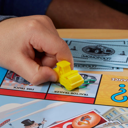 Monopoly Junior Trucks Edition Board Game for Kids Ages 5+, 2-4 Player Kids Games (Amazon Exclusive)