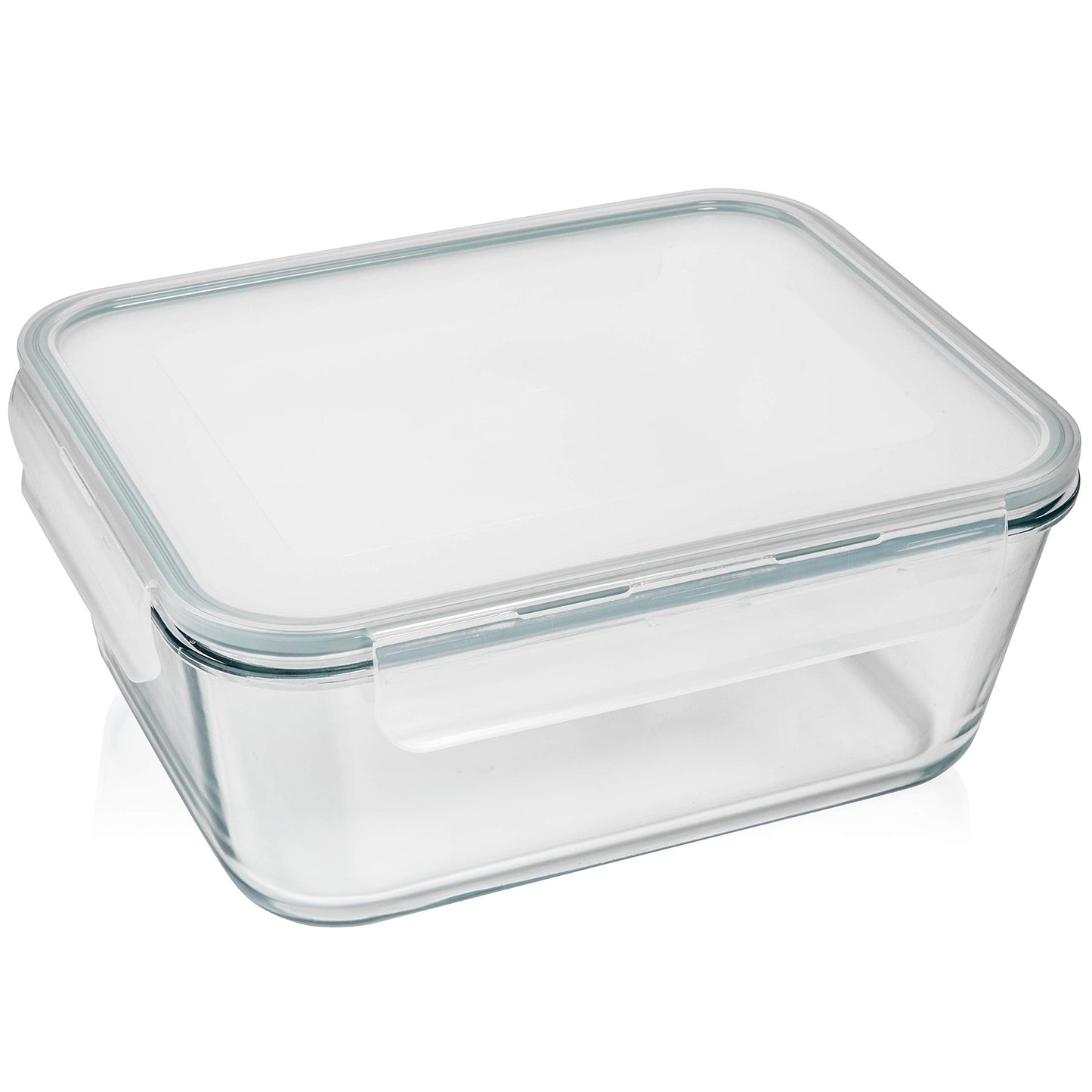 Razab 3300 ml / 112 oz Large Glass Food Storage Containers with Lids, Airtight, Leakproof, BPA Free - Ideal for Meal Prep, Store Leftover & Lunch, Baking Casserole - Freezer, Microwave & Oven Safe