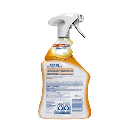 Lysol Pro Kitchen Spray Cleaner and Degreaser, Antibacterial All Purpose Cleaning Spray for Kitchens, Countertops, Ovens, and Appliances, Citrus Scent, 22oz