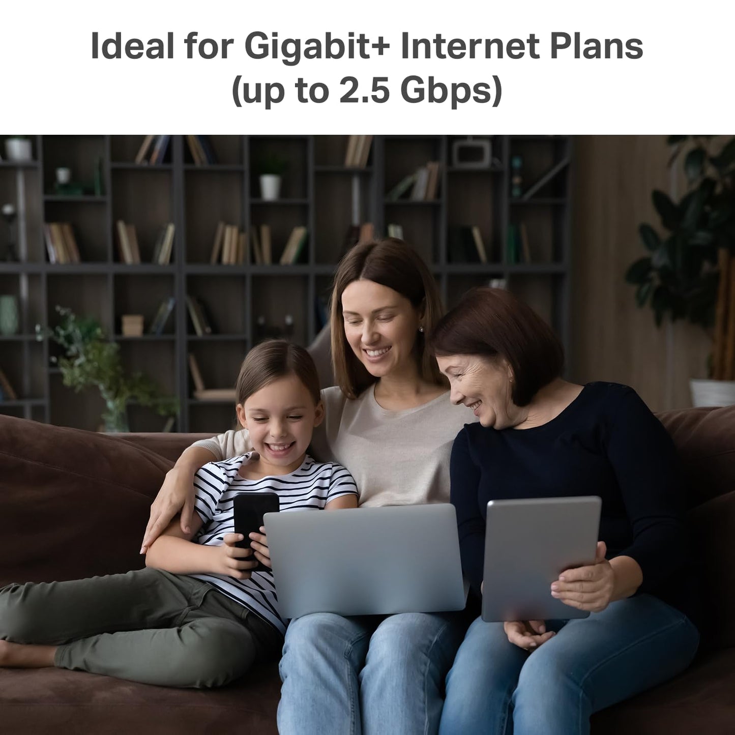 TP-Link Deco X55 Pro AX3000 Whole Home Wi-Fi 6 Mesh System - Coverage up to 6500 Sq.Ft & up to 150 Devices, 2x2.5G WAN/LAN Ports, 4 Streams, Wired Ethernet Backhaul, Ideal for 1Gig+ Internet, 3-Pack