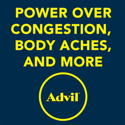 Advil Sinus Congestion and Pain, Sinus Relief Medicine, Pain Reliever and Fever Reducer with Ibuprofen and Phenylephrine HCl - 50 Coated Tablets