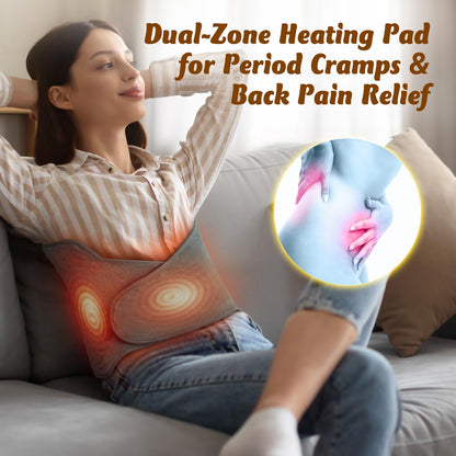 Heating Pad for Back Pain Relief, Wrap Around Heating Pad for Period Cramps, Large Moist Heat Pad for Full Body, Christmas Gifts for Women Men Mom Dad Lady Seniors, Stocking Stuffers for Adults