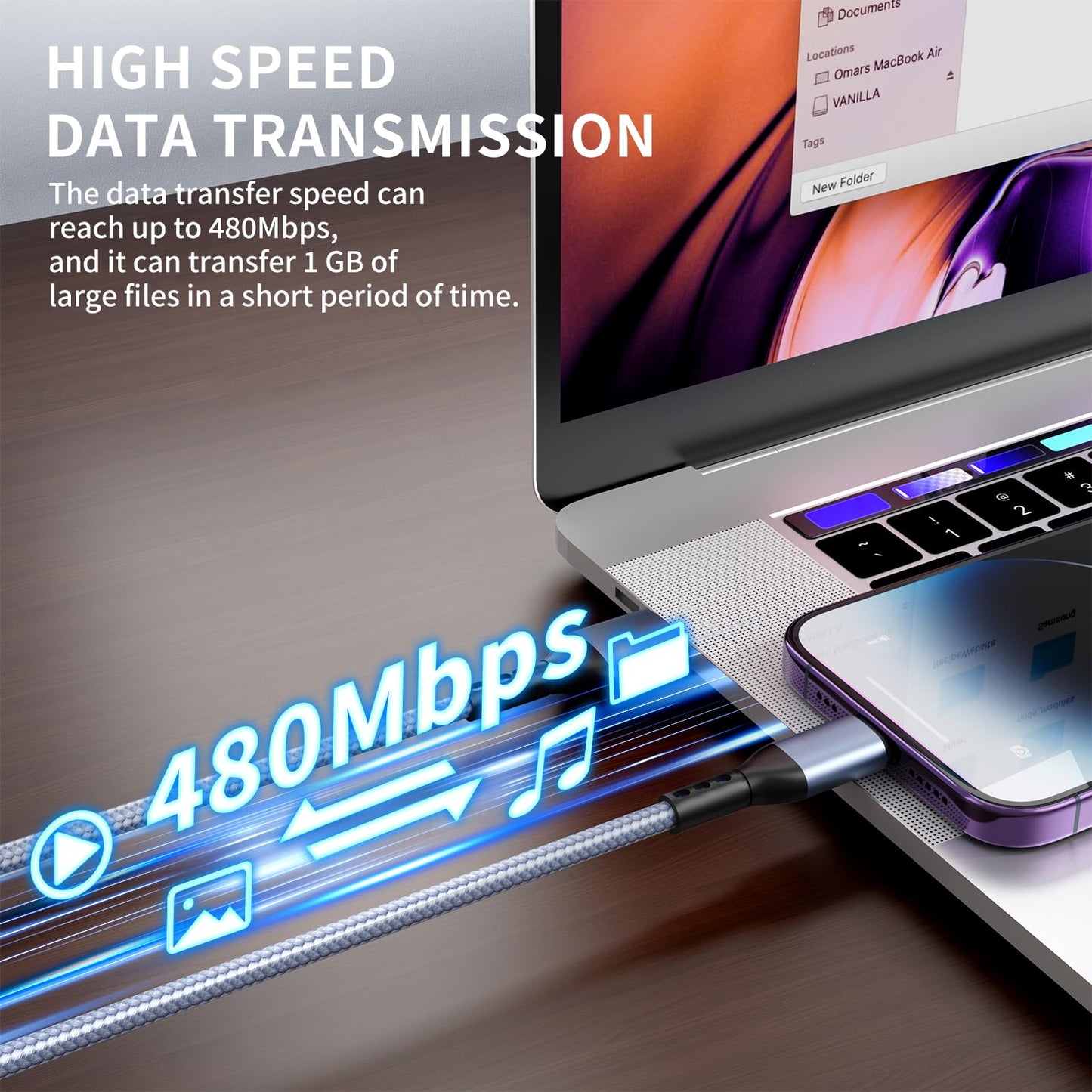 iPhone Charger 3pack 10FT Apple MFi Certified Nylon Braided Lightning Cable Fast Charging Long USB Charging Cable High Speed Transfer Cord for iPhone 14 13/12/11 Pro Max/XS MAX/XR/XS/X/8/7/Plus/6S