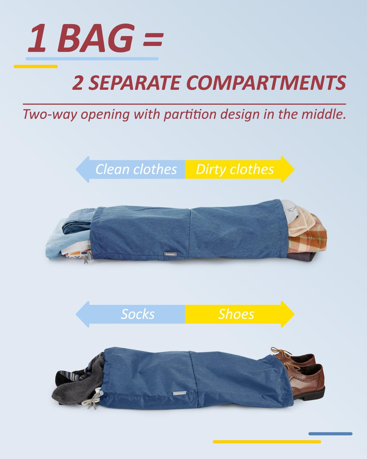 BAGSMART 6 Set Compression Packing Cubes for Travel, Lightweight Vacation Travel Essentials for Men, Travel Accessories for Suitcase Organizer Bags Set, Durable Luggage Organizer Travel Bags